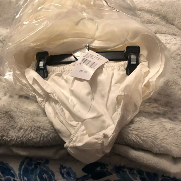 NWT Pastourelle Pippa & Julie 2 Piece Ivory Shantung Ballerina Dress - Picture 2 of 7